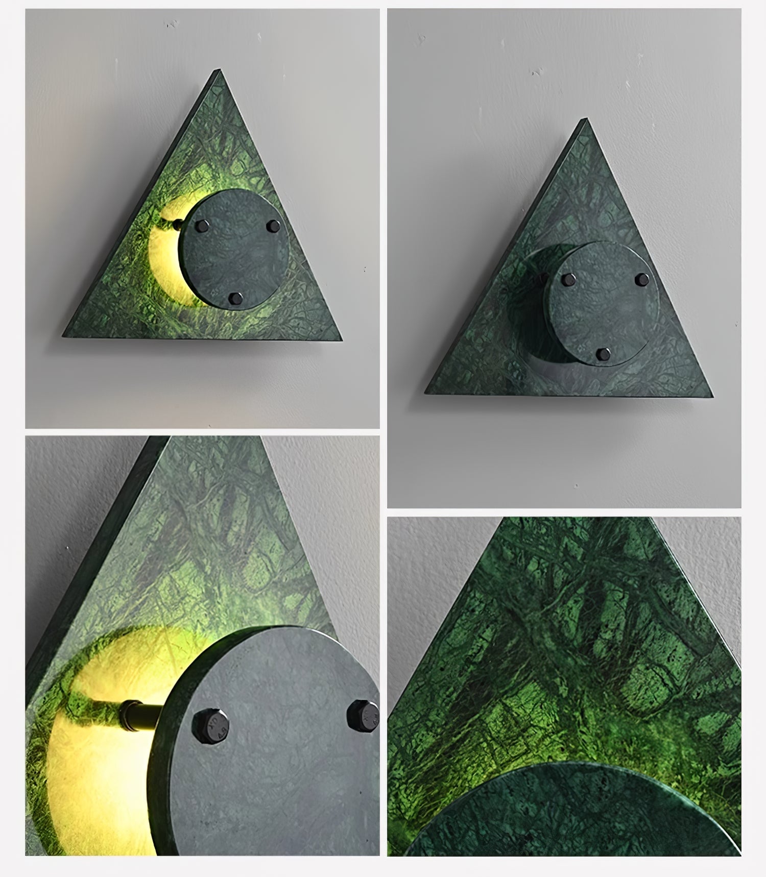 Pyramid Rustic Marble Wall Light - Blowlighting