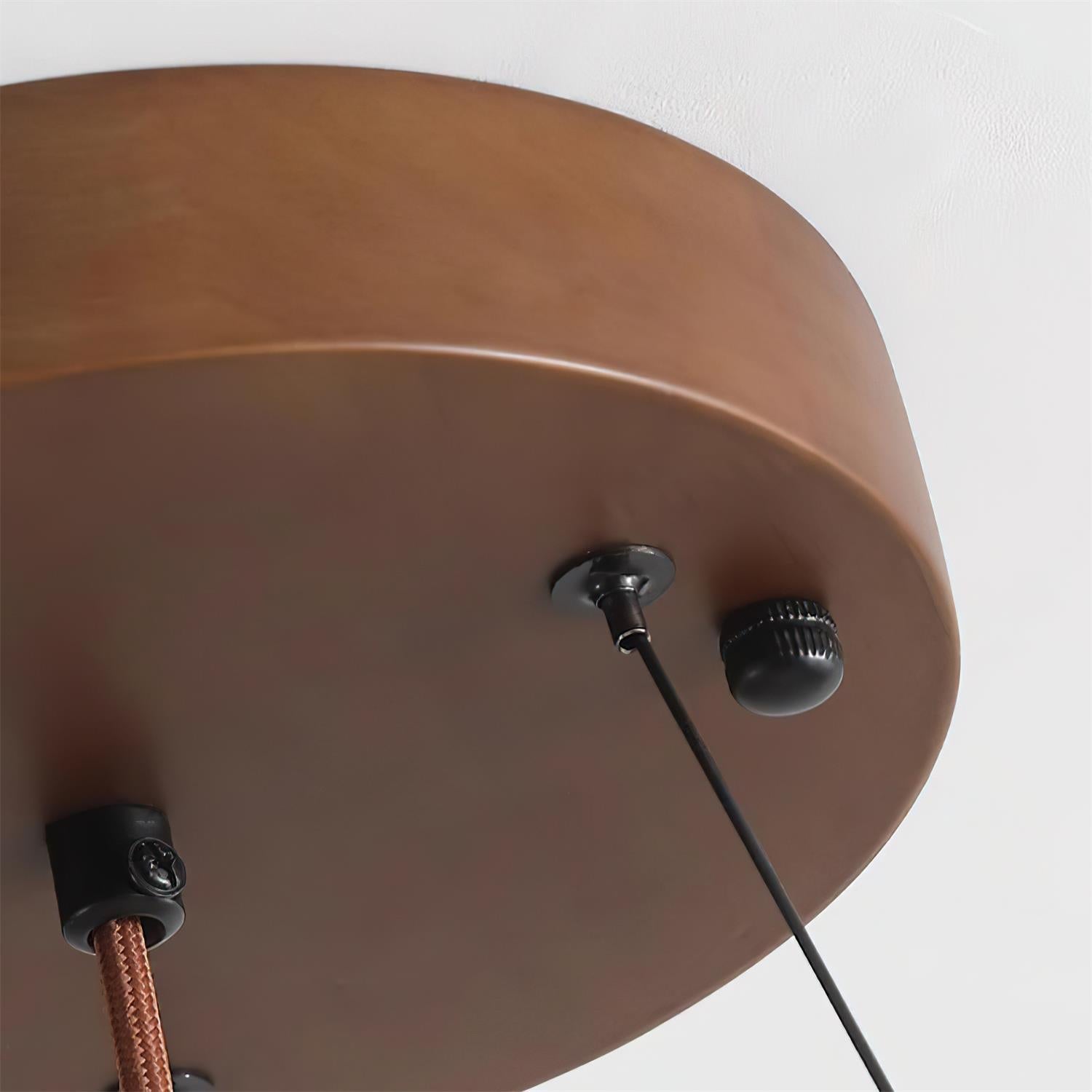 Ritta Travertine Dome & Ring Pendant Lamp - Letslighting