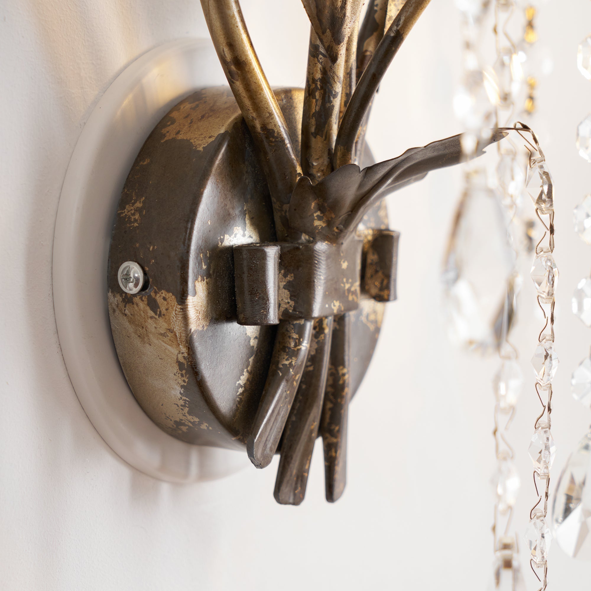 Otalara Individual Creativity Metal Crystal Wall Lamp - Lamp Copper