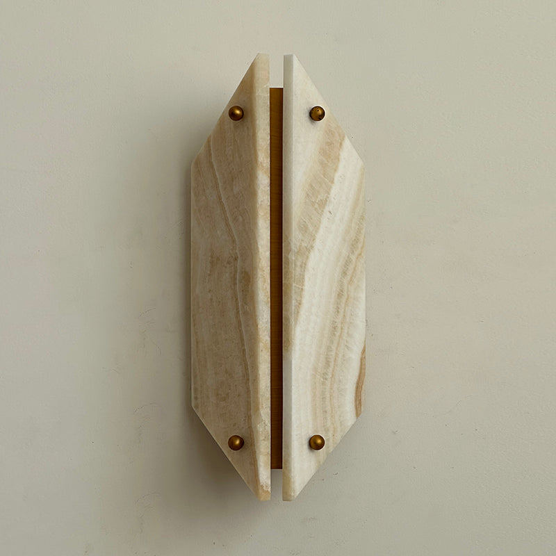 Elaeira Individual Creativity Stone Alabaster Wall Lamp - Lamp Copper