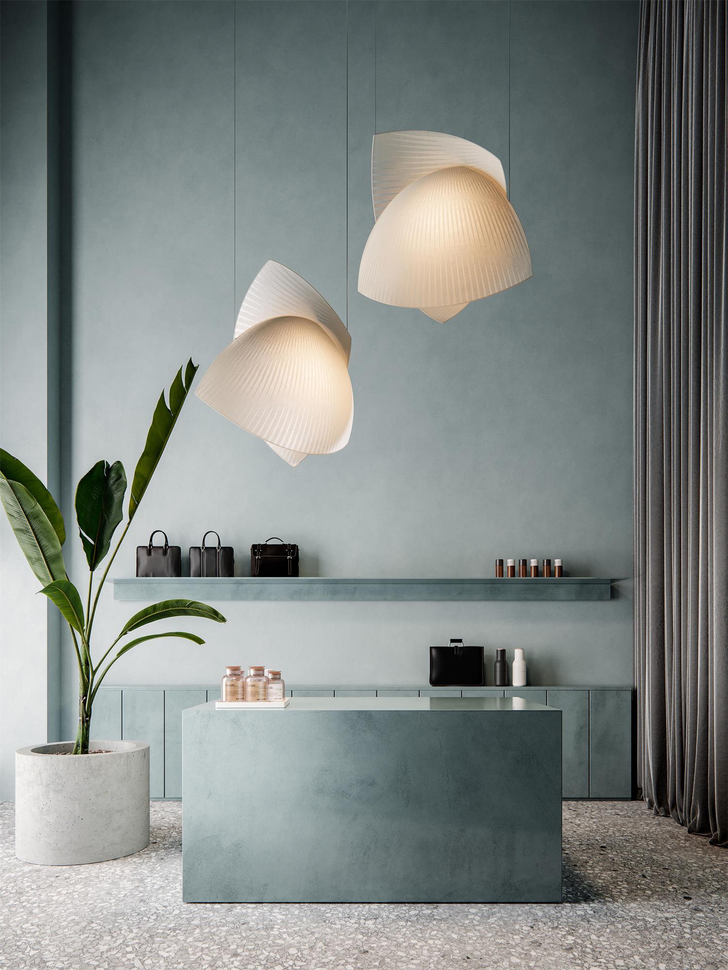 Osilora Premium Elegance Metal Fabric Pendant Lamp - Lamp Copper