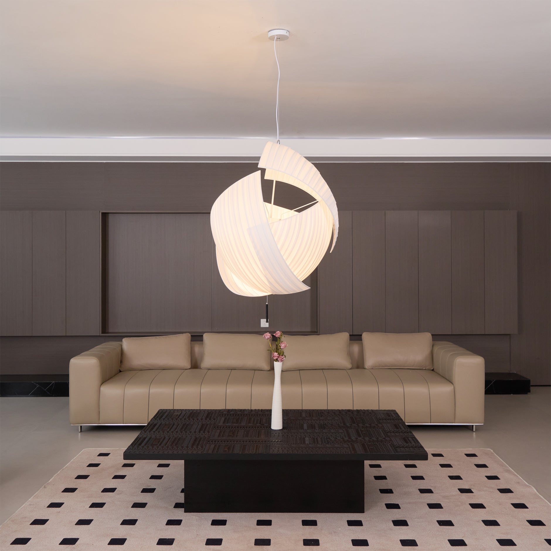Osilora Premium Elegance Metal Fabric Pendant Lamp - Lamp Copper