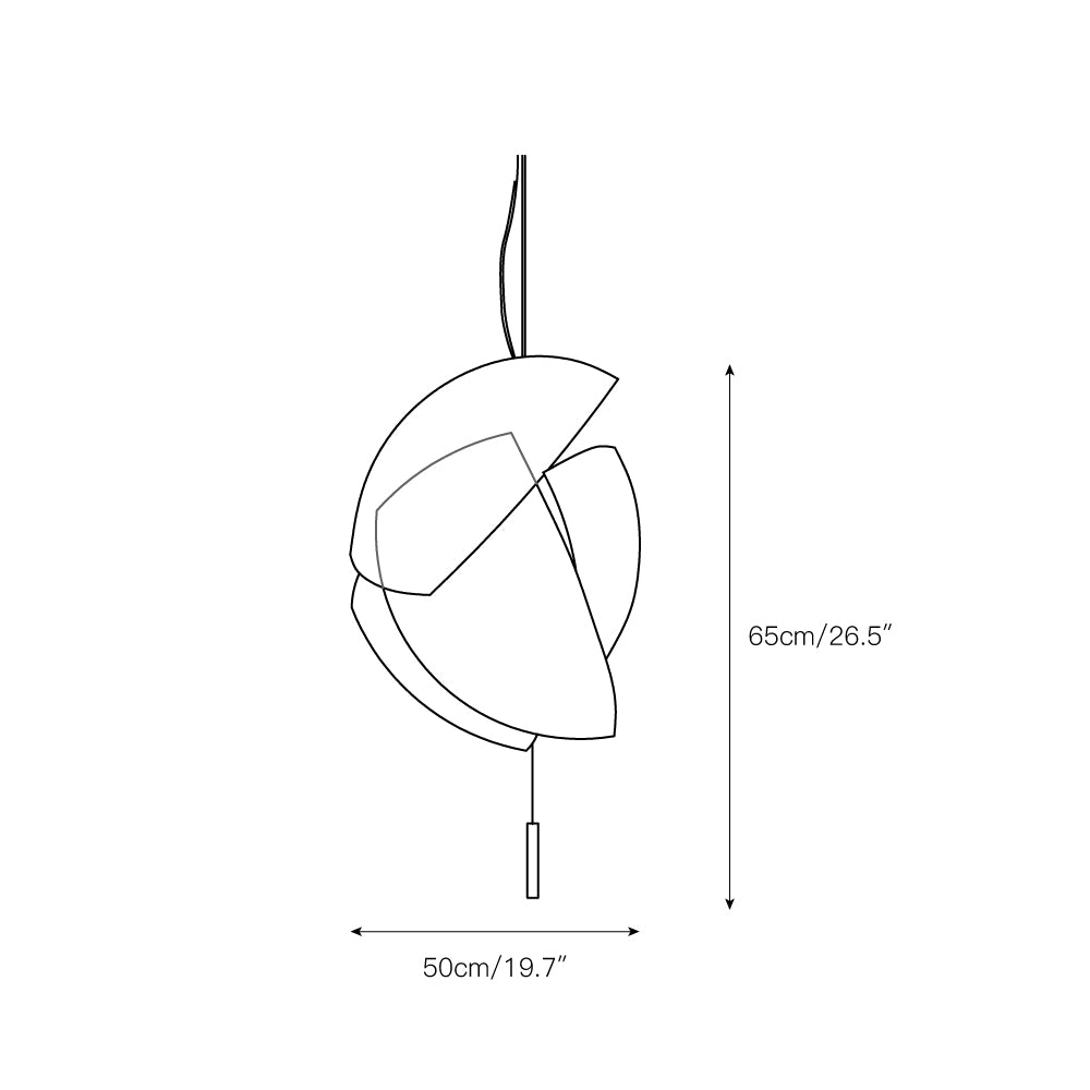 Osilora Premium Elegance Metal Fabric Pendant Lamp - Lamp Copper