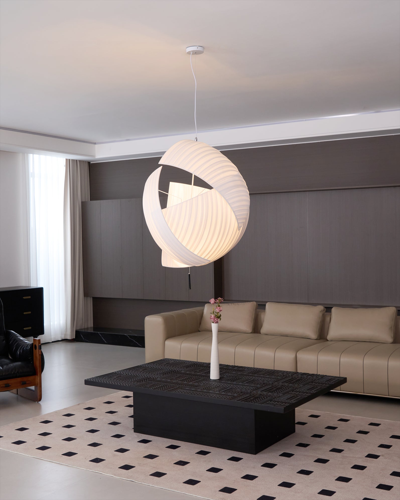 Osilora Premium Elegance Metal Fabric Pendant Lamp - Lamp Copper