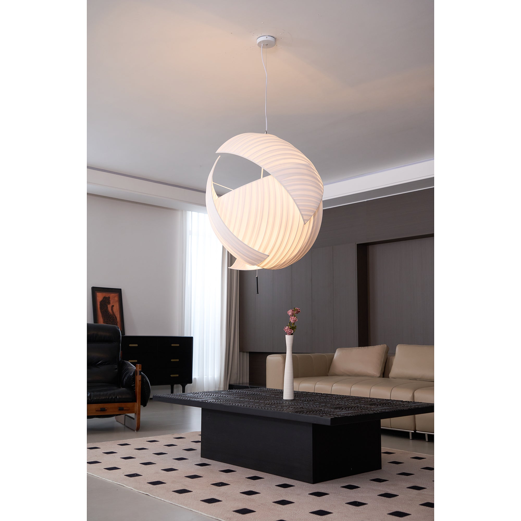 Osilora Premium Elegance Metal Fabric Pendant Lamp - Lamp Copper