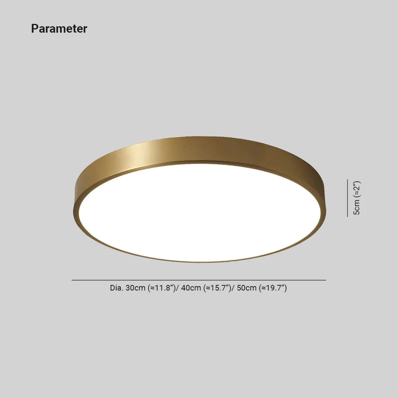 Arisha Nordica LED Plafoniere Ora Rotonda Metallo/Acrilico