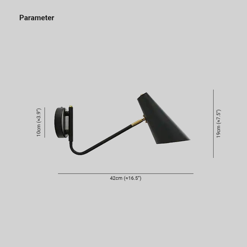 Epoch Moderna Minimalismo LED Piccolo Applique Metallo Nero/Oro Sala da Pranzo/Soggiorno/Camera da Letto