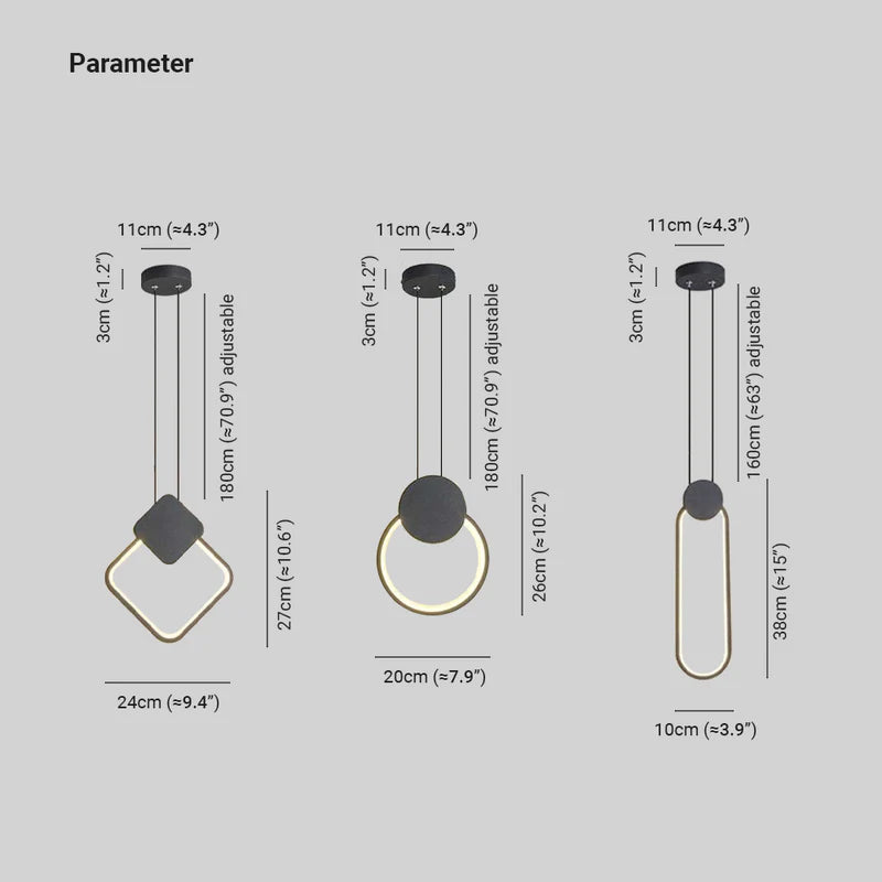 Arisha Modern LED Lampade a Sospensione