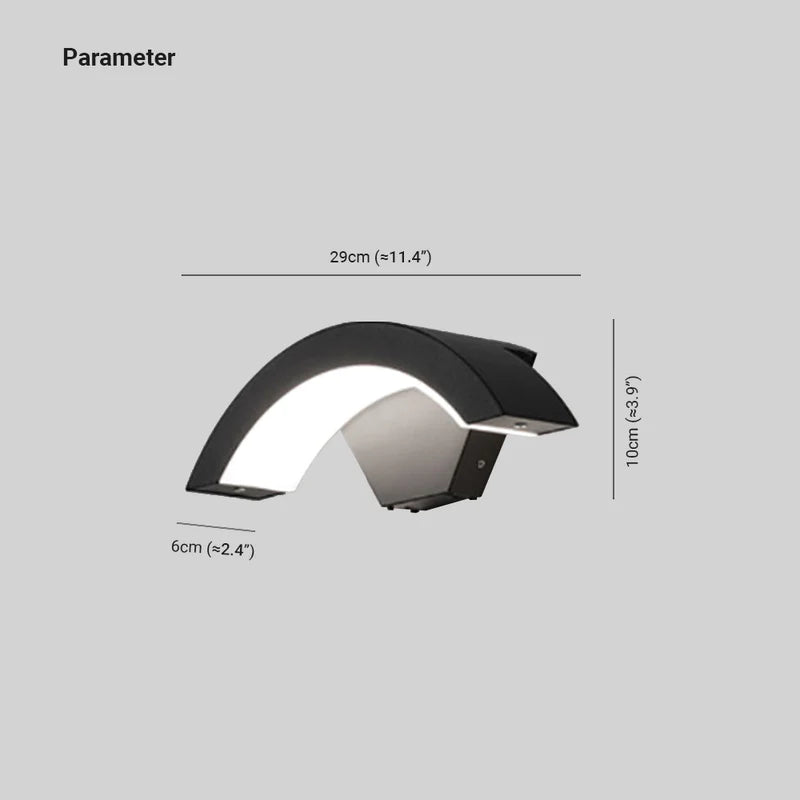 Ray Moderna Insolito LED Piccolo Applique da Esterni