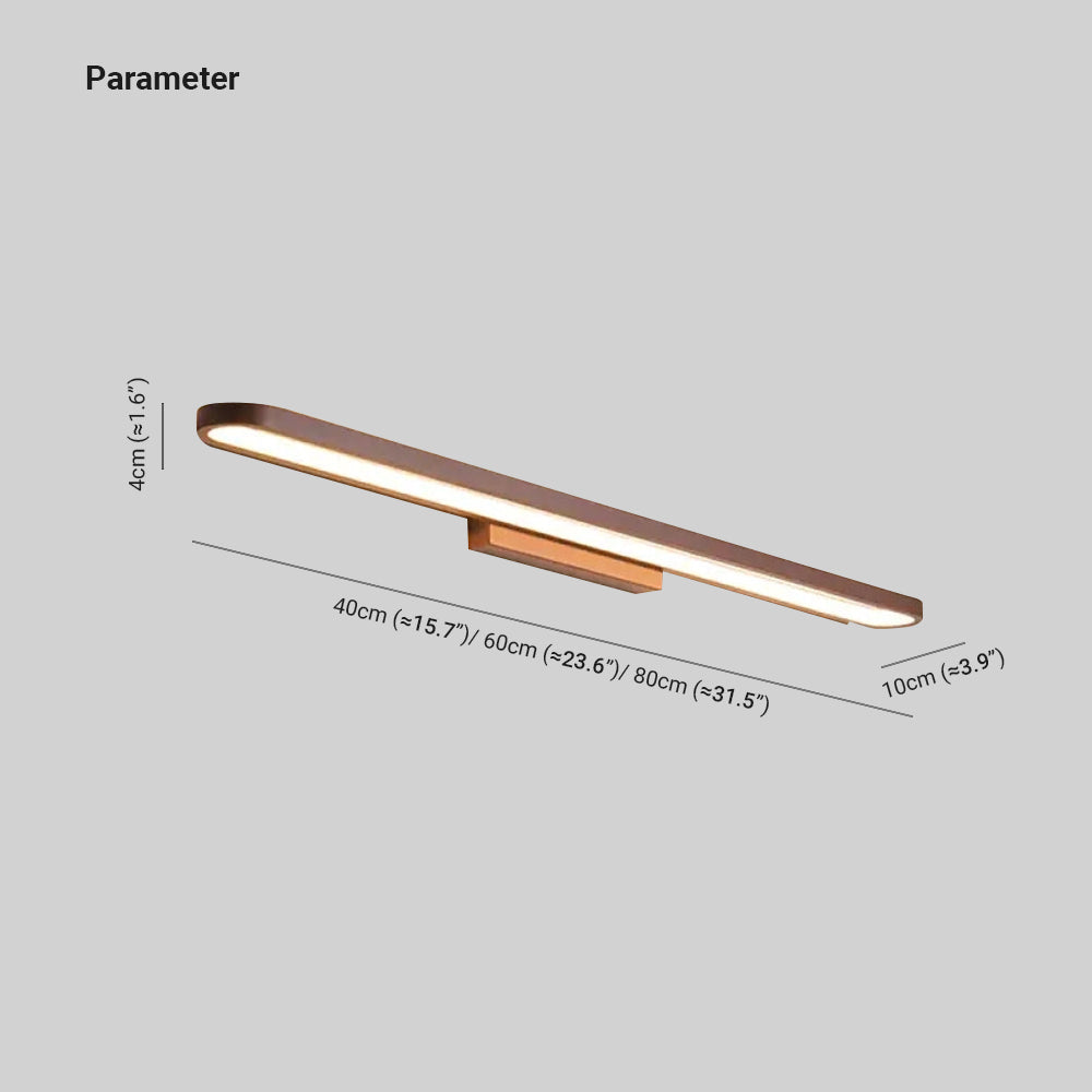 Arisha Moderno LED Faro a specchio Applique Marrone
