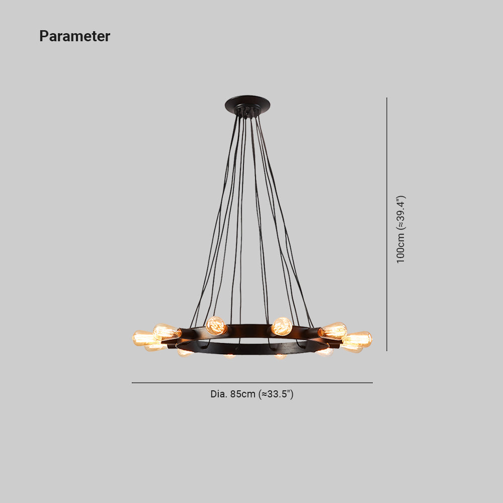 Silva Vintage Matello Lux Lampadario Marrone Soggiorno/Sala da Pranzo