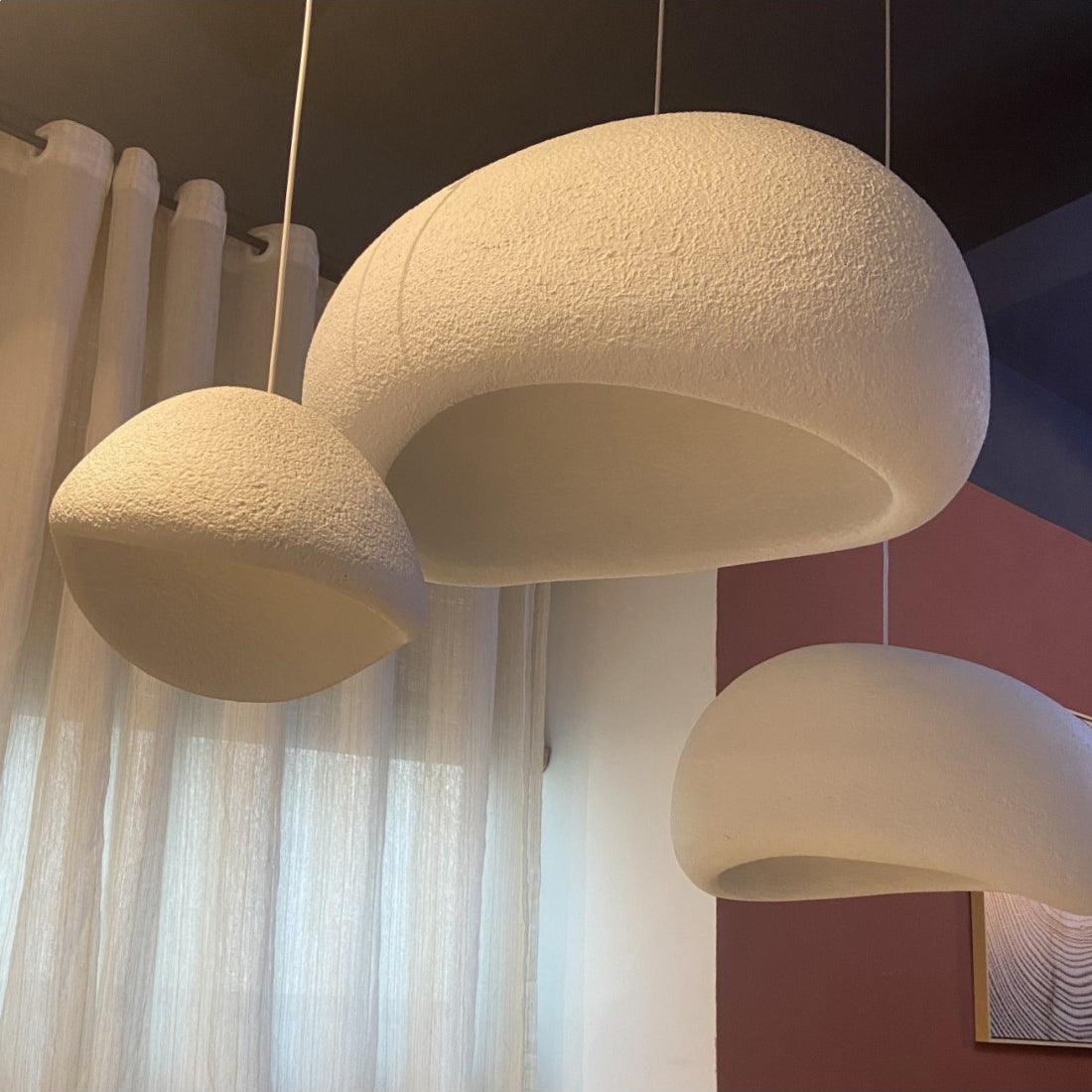 Chandelier Wabi-Sabi Pebble Cluster Organic Form Minimalist Artistic - Letslighting