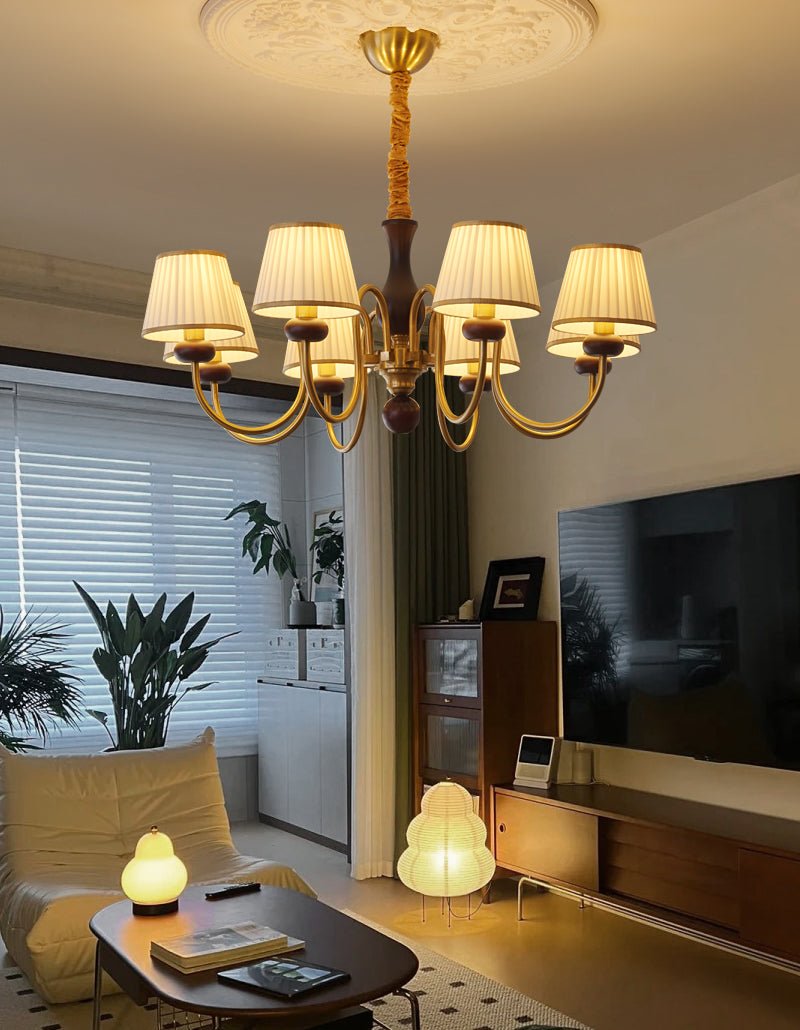 Walden Pleat Chandelier - Blowlighting