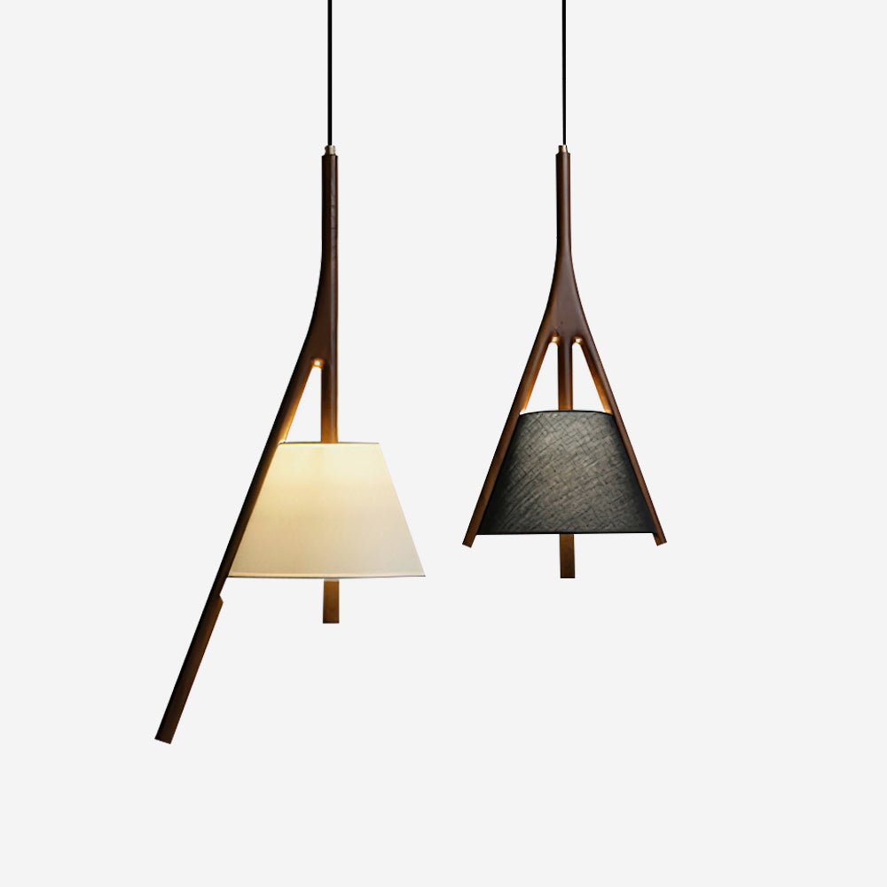 Zovenarae Triangular Wood Pendant Light - Blowlighting