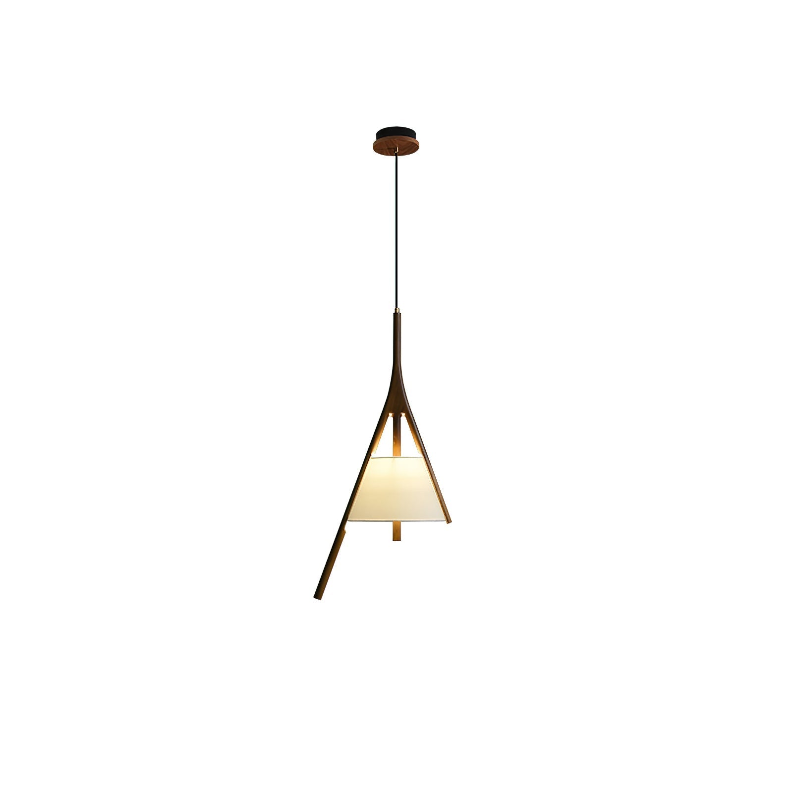 Zovenarae Triangular Wood Pendant Light - Blowlighting