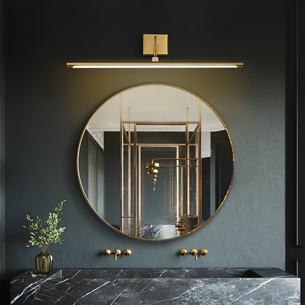 Walnut Color Linear LED Wall Light - Blowlighting