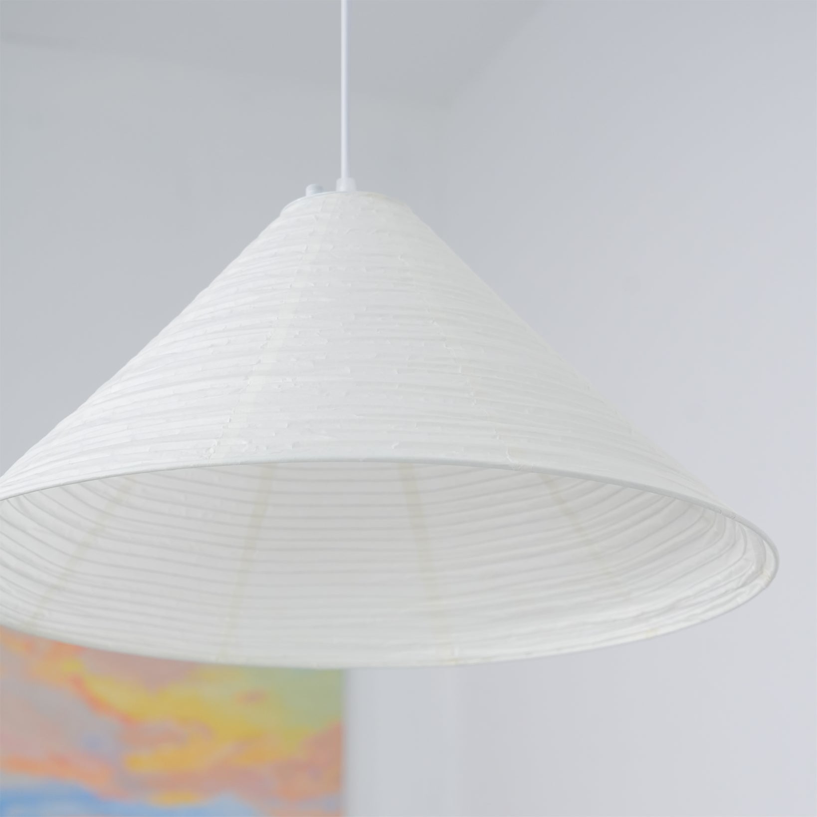 Washi Paper Pyramid Pendant Lamp - Blowlighting