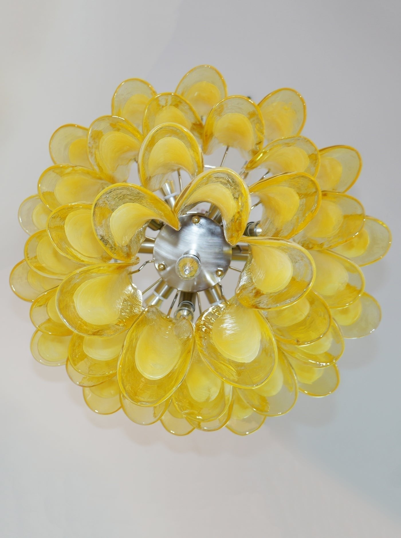 Aurora Chandelier Murano Glass Petal Wave - Blowlighting