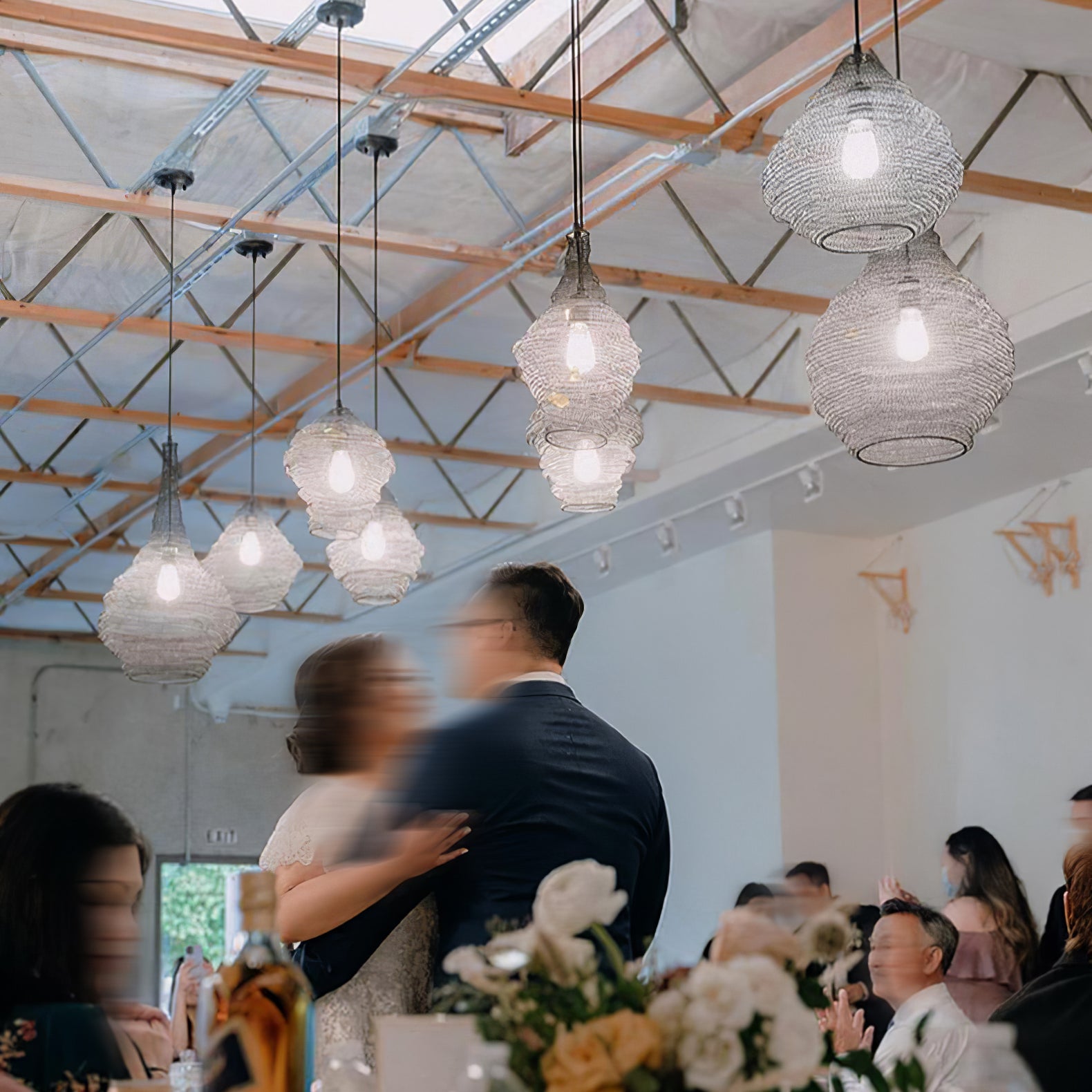 Hive Industrial Wire Pendant Lamps - Blowlighting