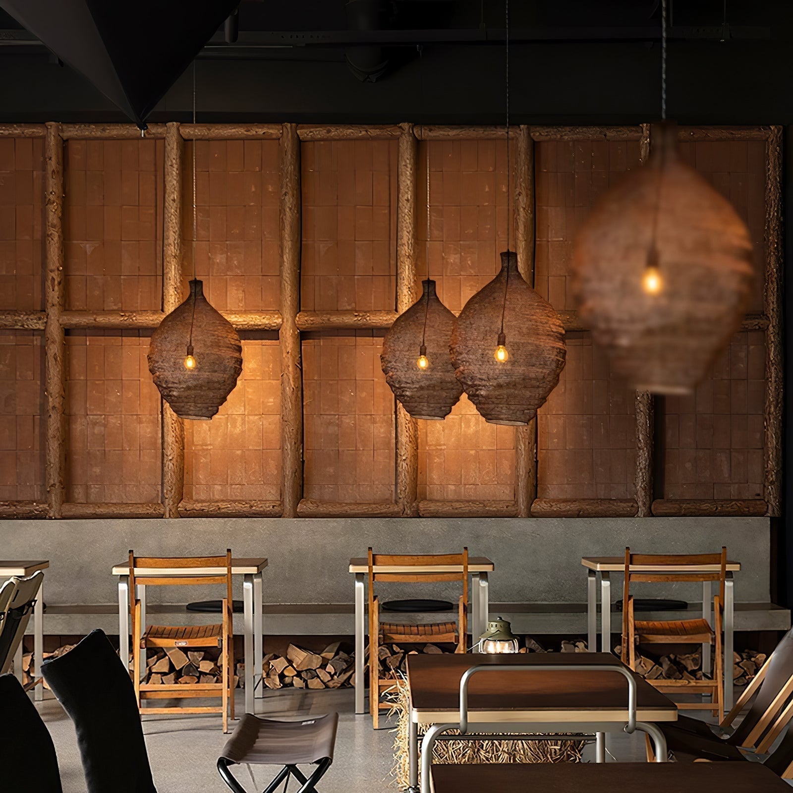 Hive Industrial Wire Pendant Lamps - Blowlighting