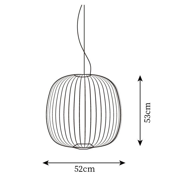 Aero Lightweight Spokes Cage Pendant Light - Letslighting
