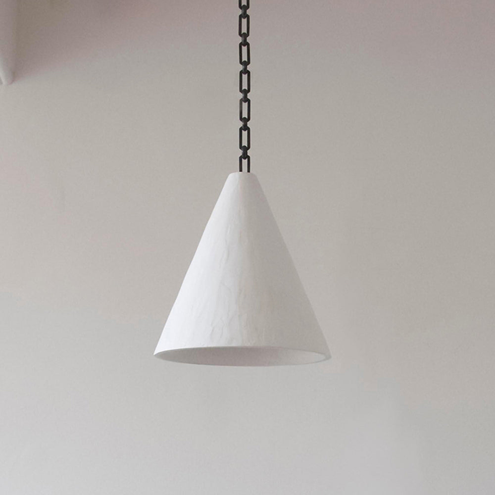 Zavelila Modern Minimalist White Plaster Metal Pendant Lamp - Lamp Copper
