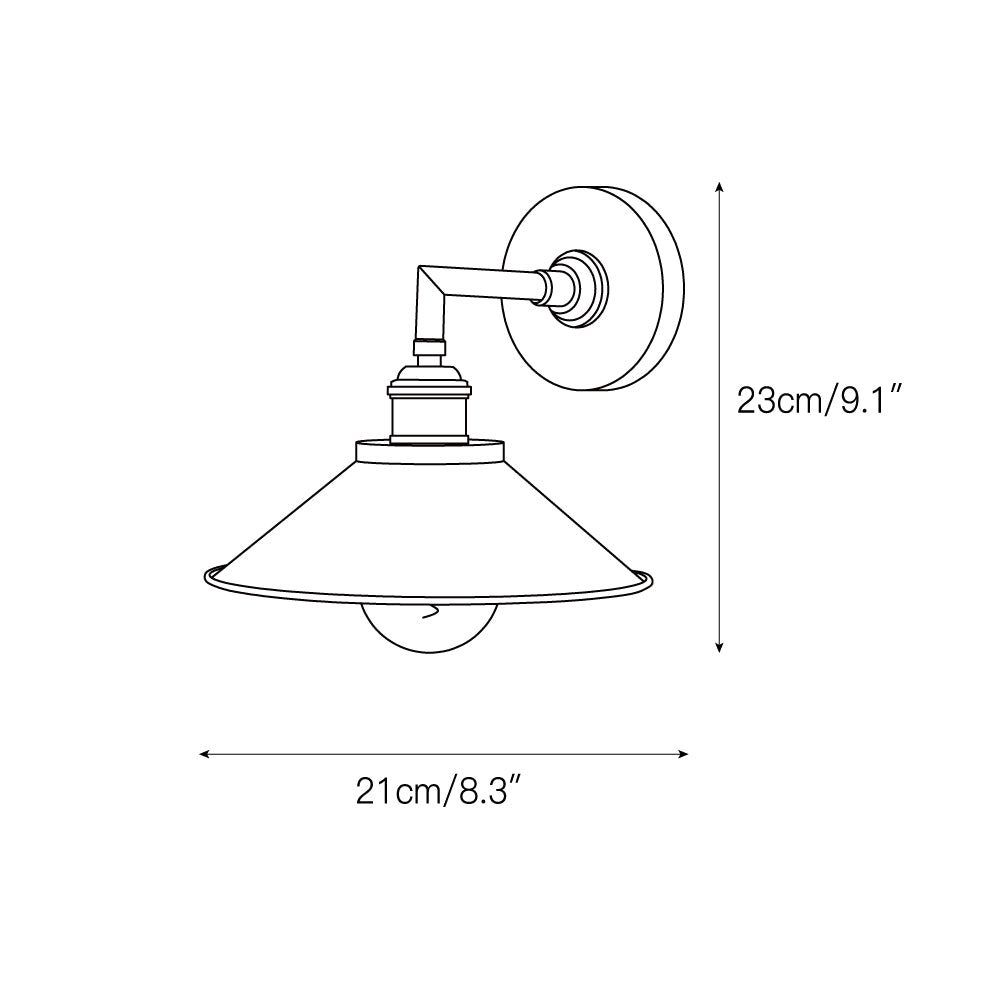 Osile Modern Minimalist Brass Metal Wall Lamp - Lamp Copper