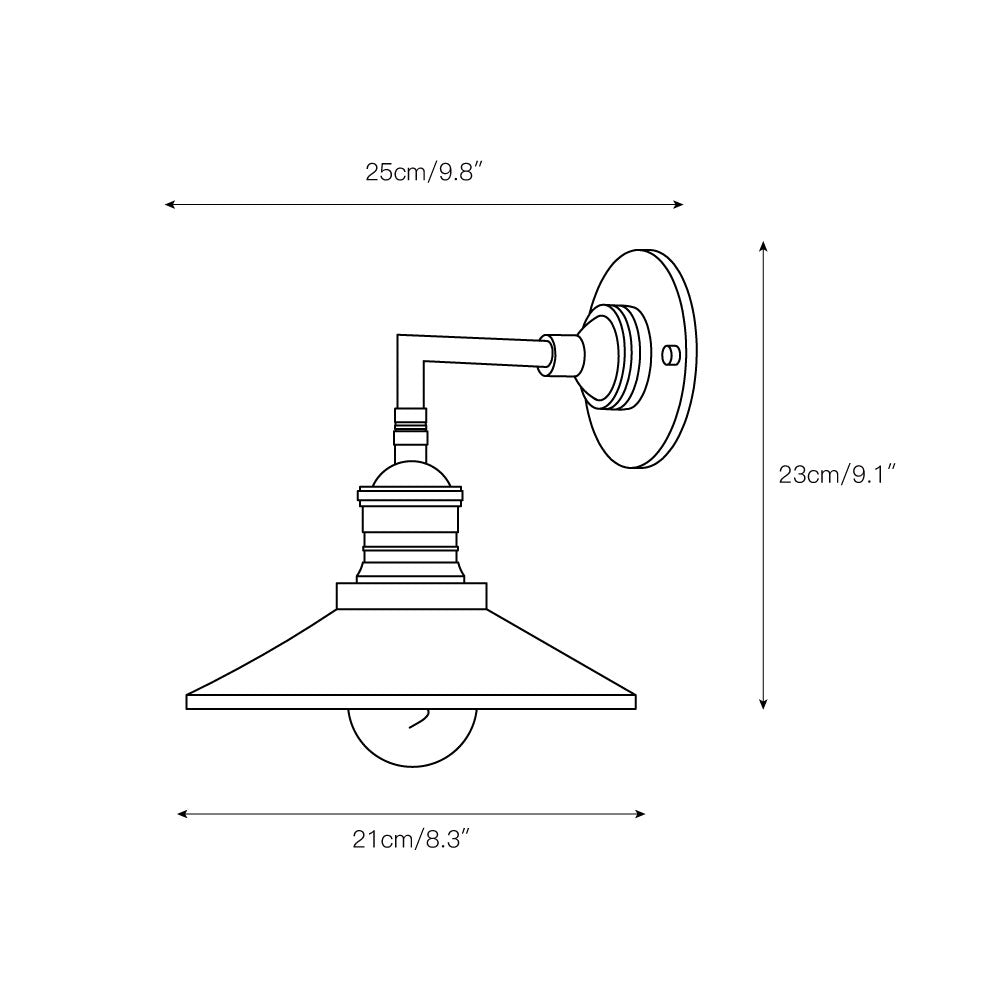 Silva Applique da Interno in Ottone