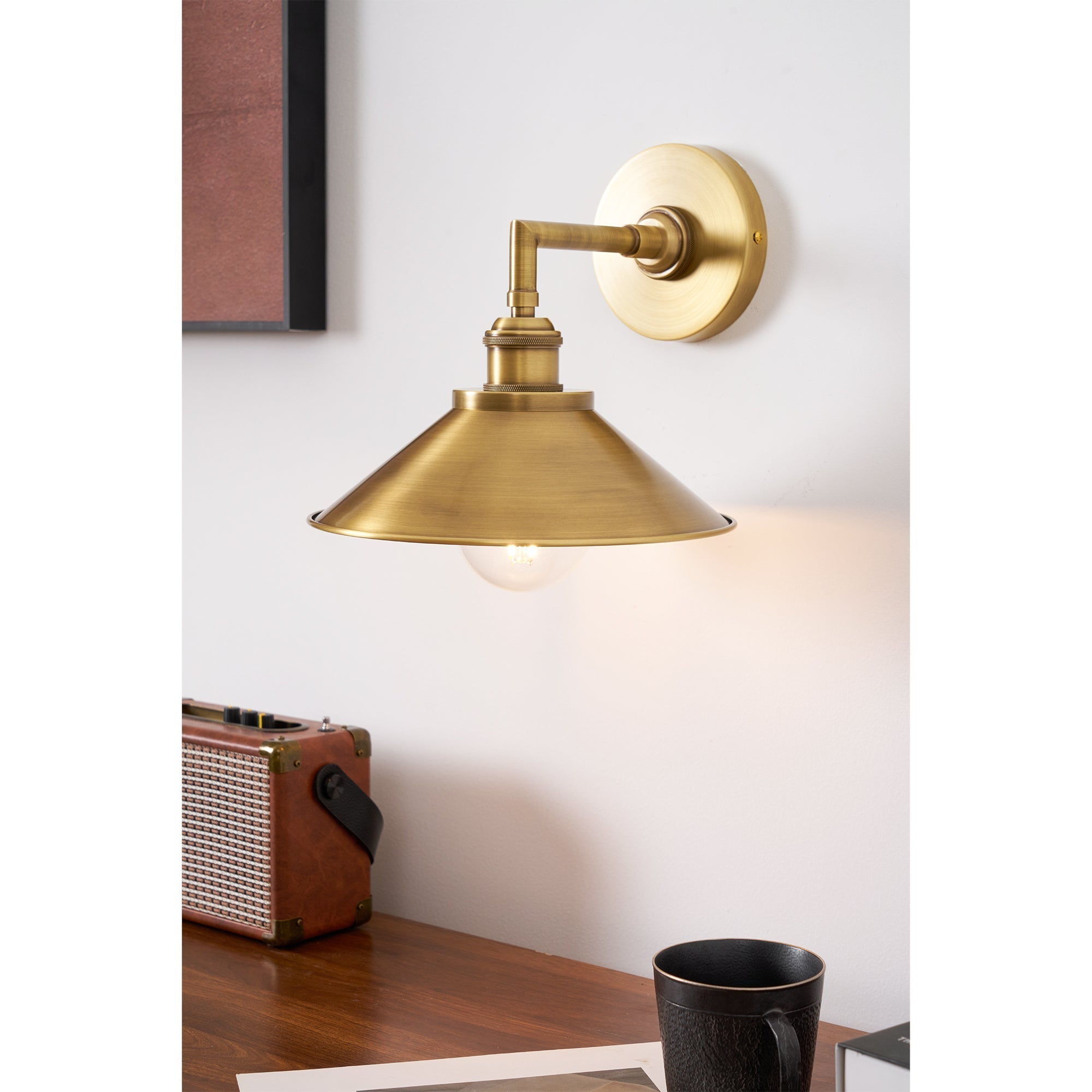 Osile Modern Minimalist Brass Metal Wall Lamp - Lamp Copper