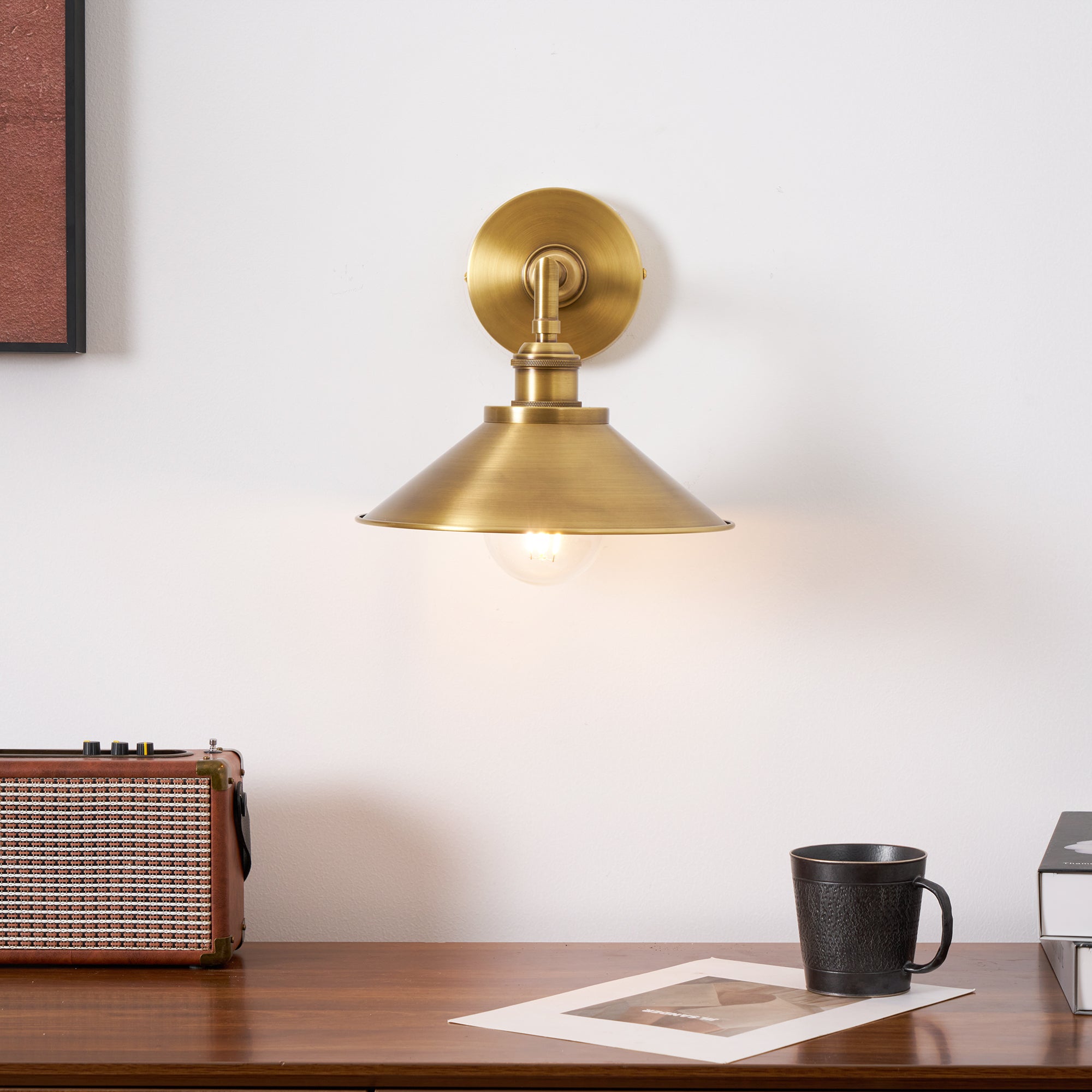 Osile Modern Minimalist Brass Metal Wall Lamp - Lamp Copper