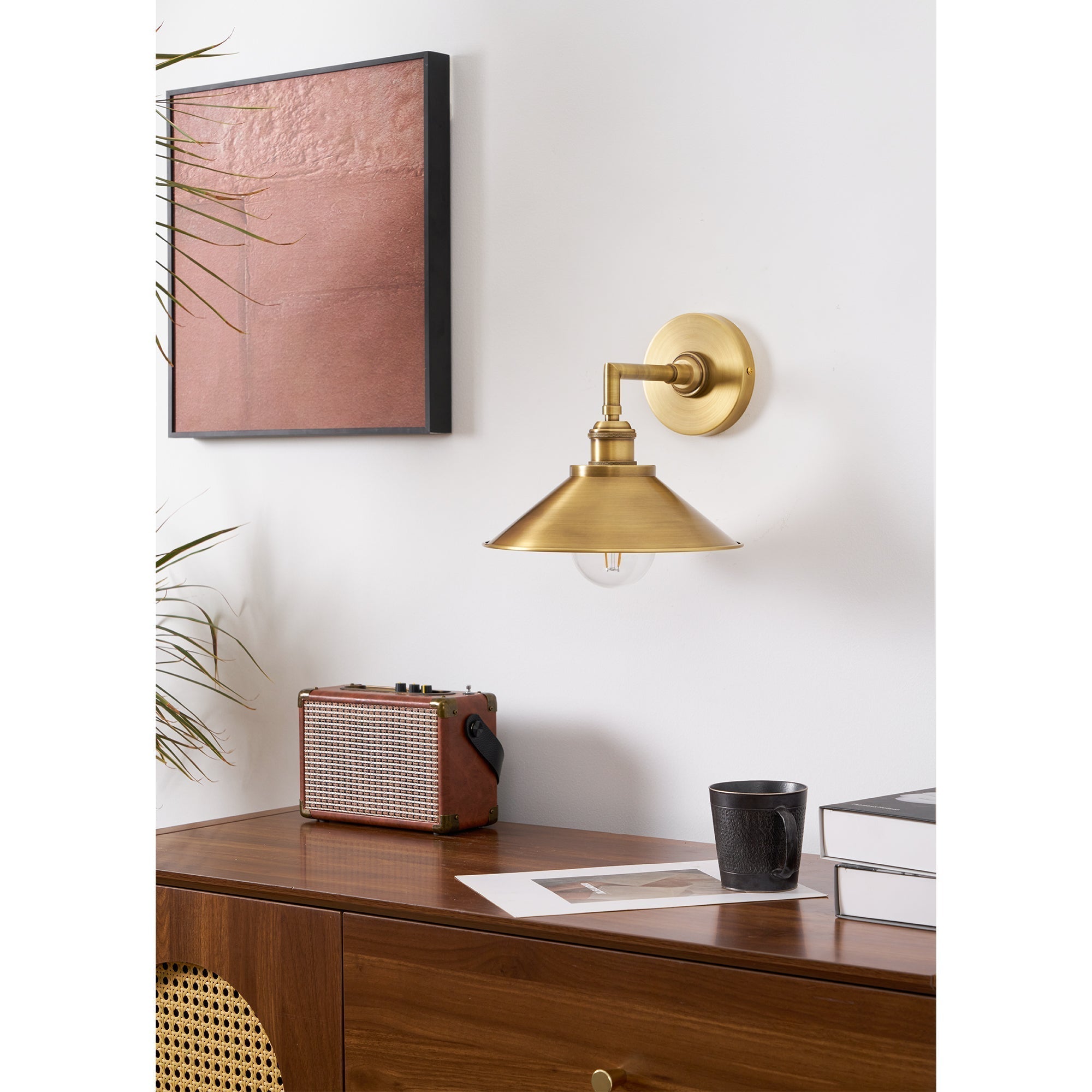 Osile Modern Minimalist Brass Metal Wall Lamp - Lamp Copper