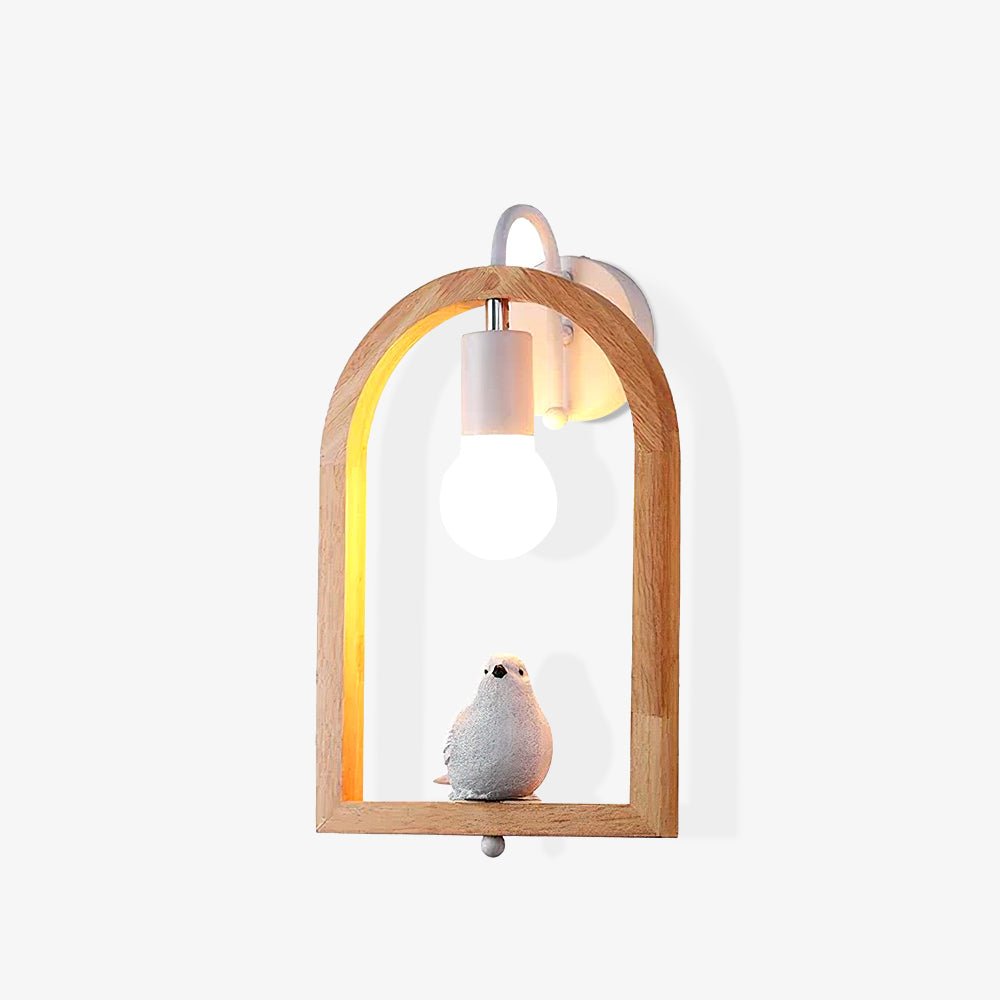 Wood Bird Resin Wall Light - Blowlighting