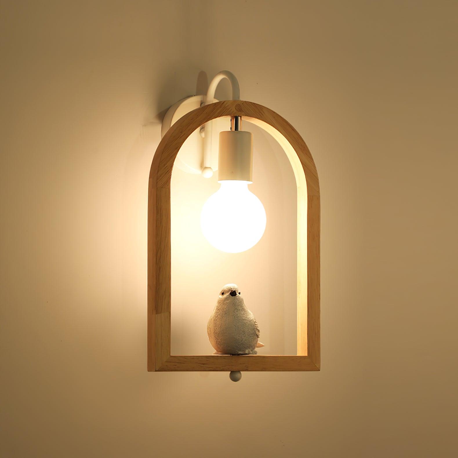 Wood Bird Resin Wall Light - Blowlighting