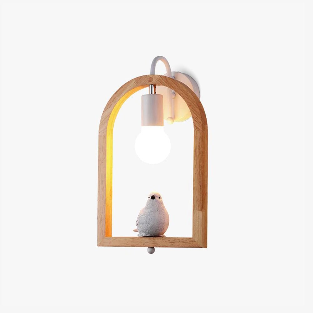 Wood Bird Resin Wall Light - Blowlighting