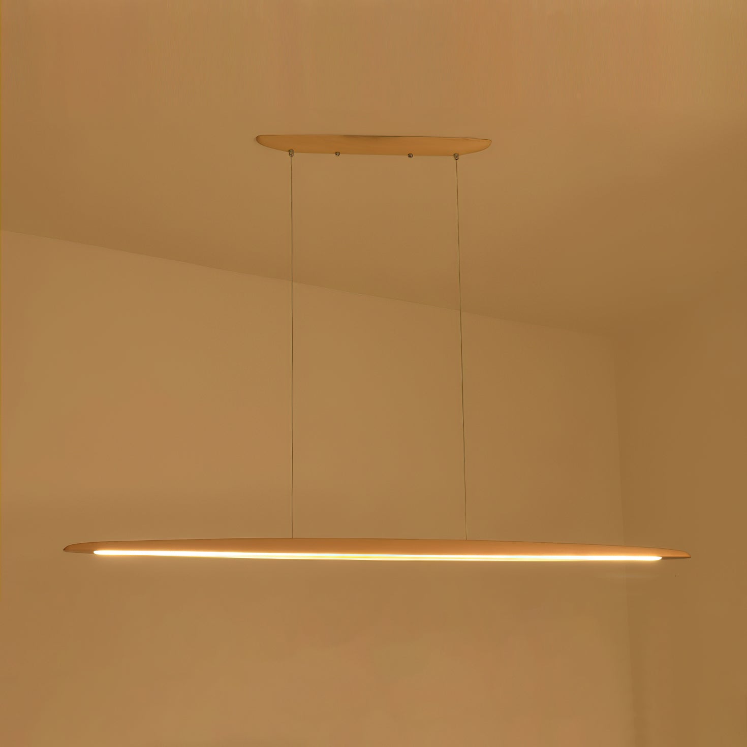 Zing Modern Minimalist Walnut Wood Pendant Lamp - Lamp Copper