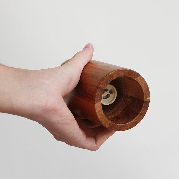 Aim Lampada da Soffitto a Binario in Legno con Faretto