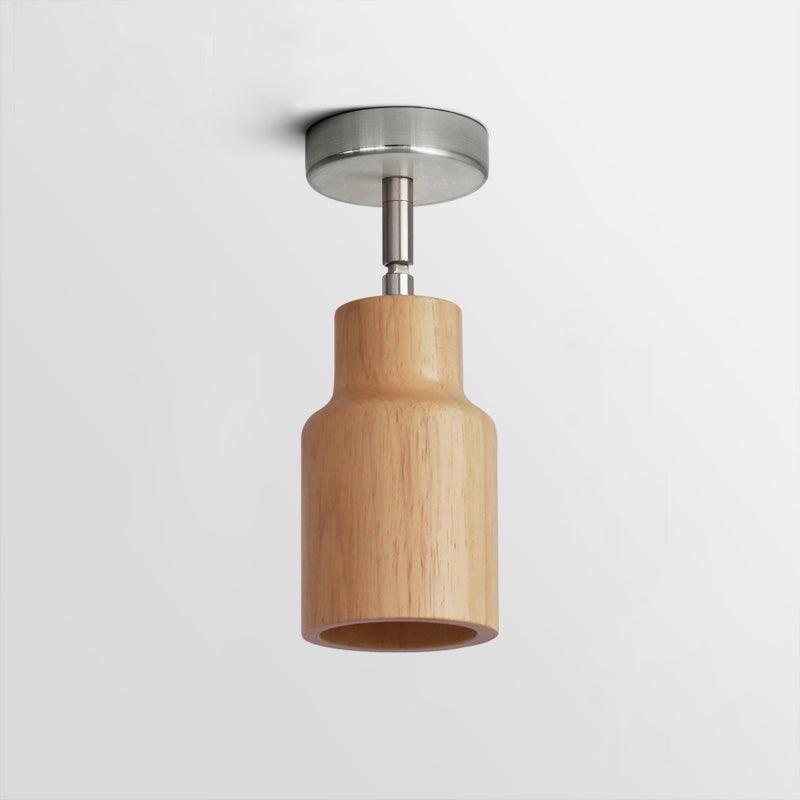 Aim Lampada da Soffitto a Binario in Legno con Faretto
