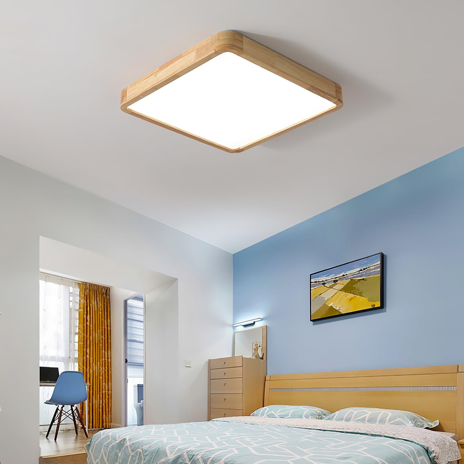 Muto Lampada da Soffitto Geometrica in Legno