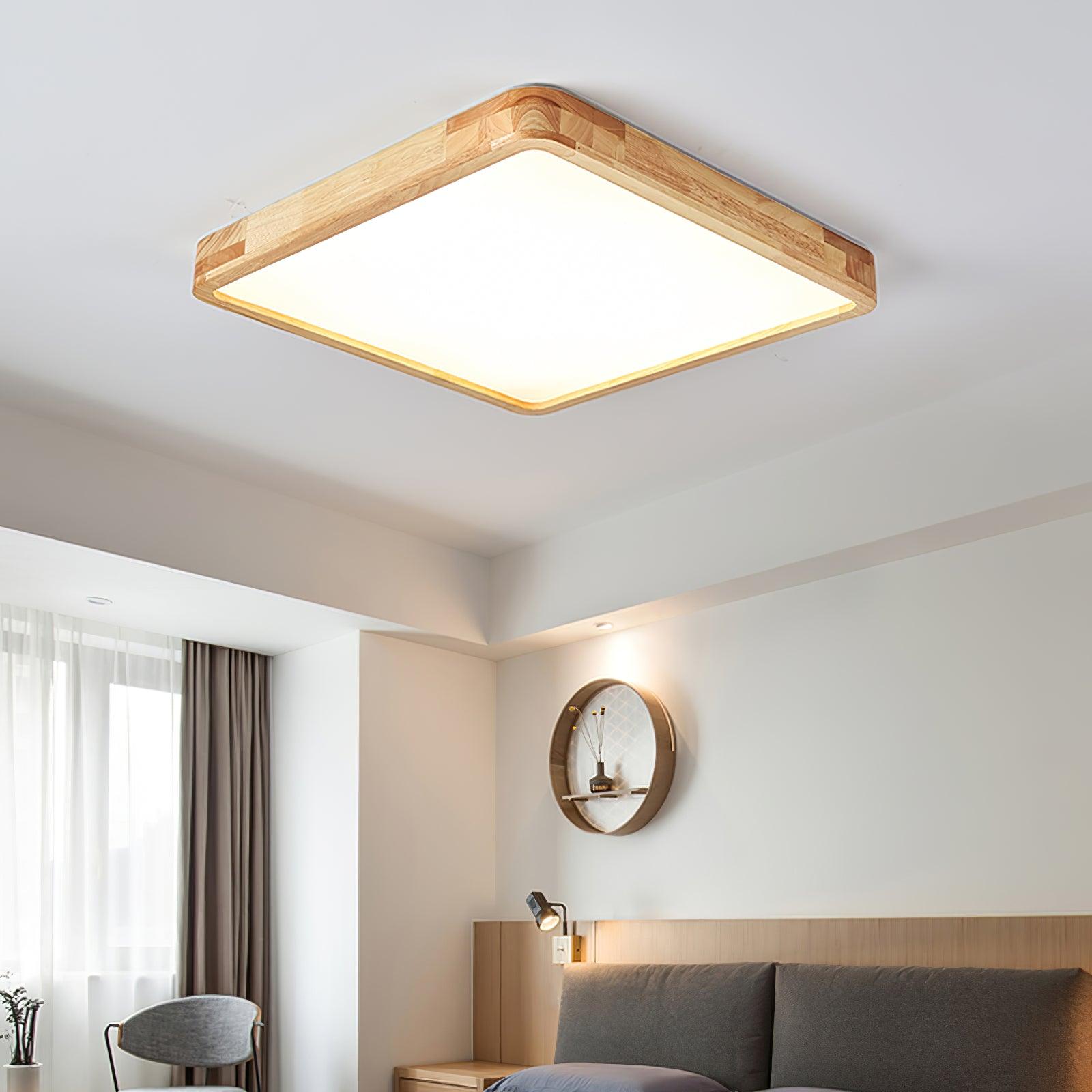Muto Lampada da Soffitto Geometrica in Legno