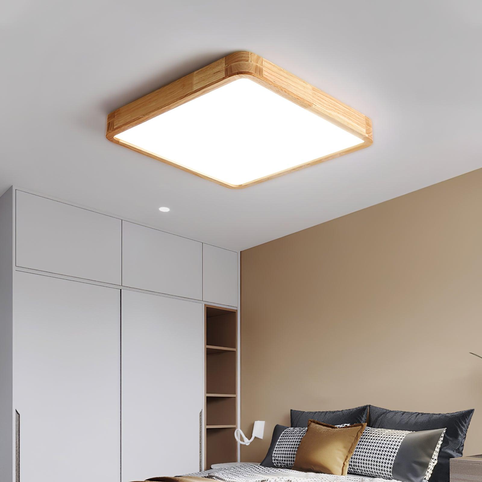 Muto Lampada da Soffitto Geometrica in Legno