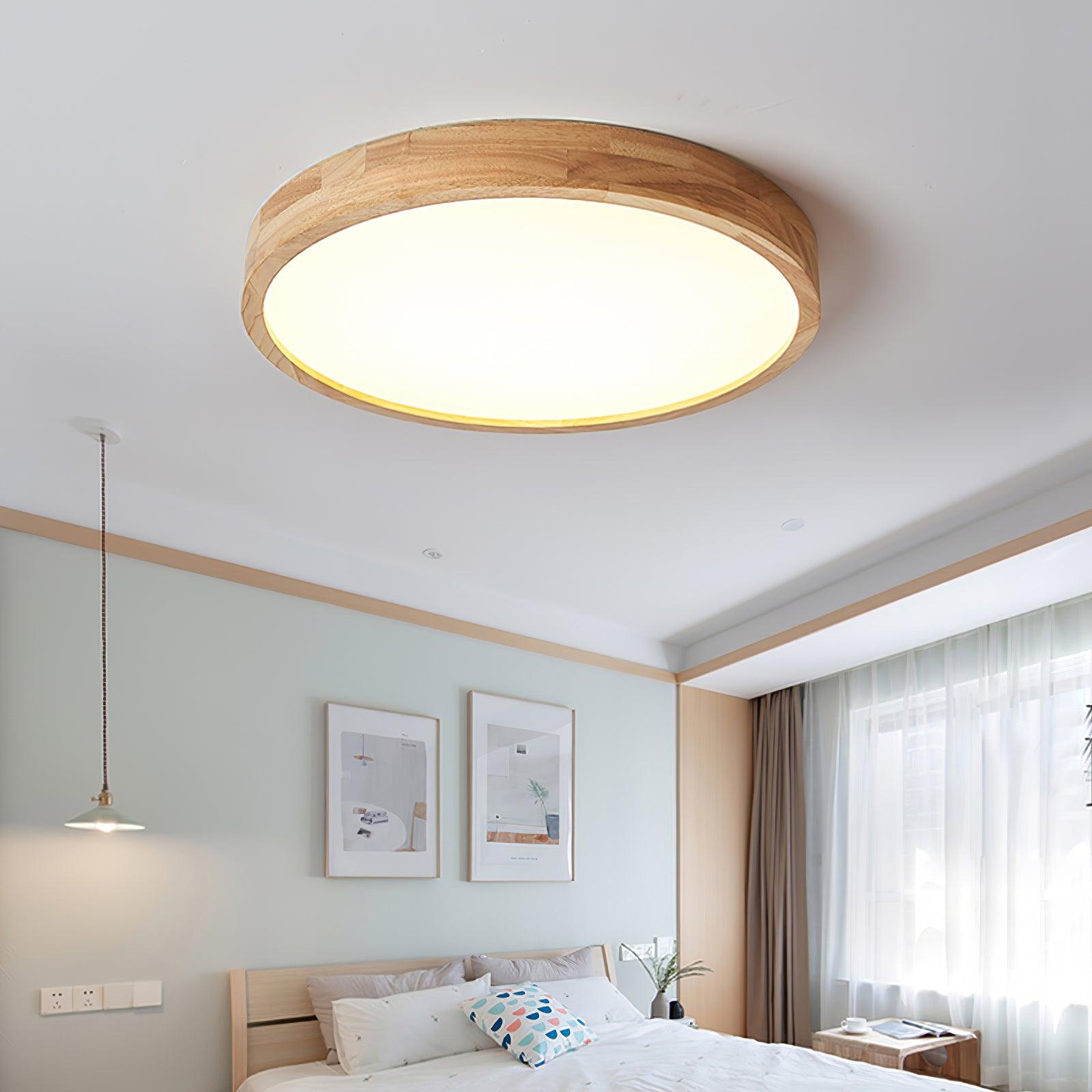 Muto Lampada da Soffitto Geometrica in Legno
