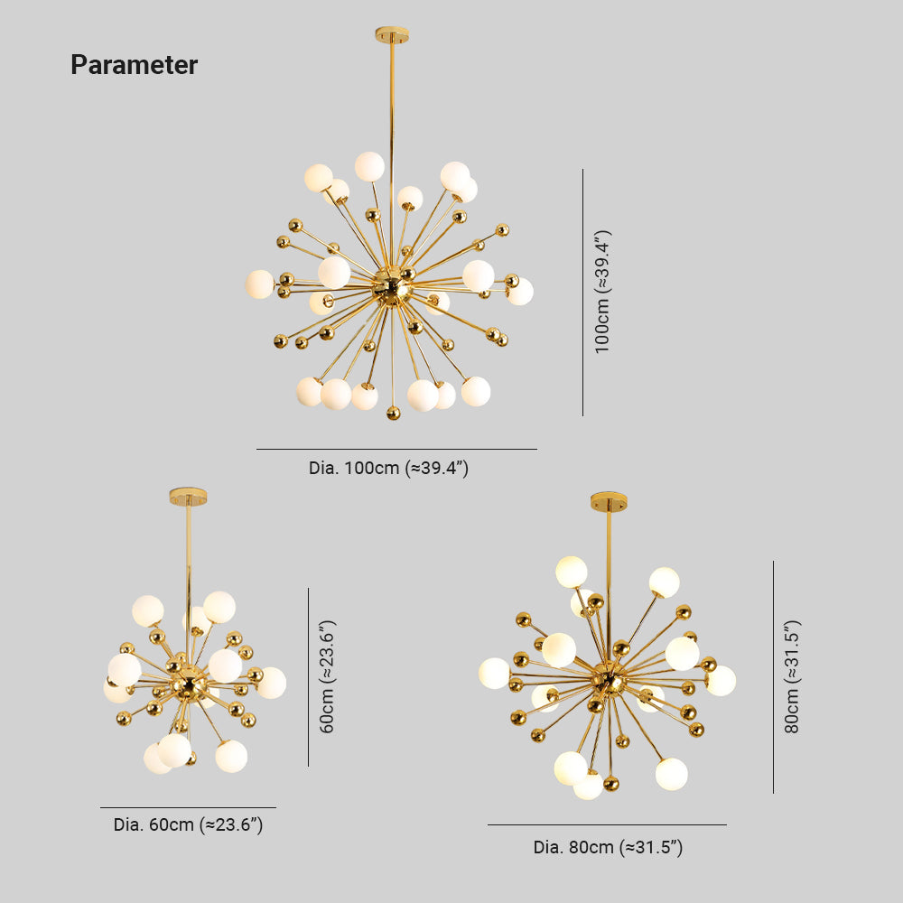 Nordic Moderno Metallo/Vetro Lux Lampadario 0ro Camera da letto/Soggiorno/Sala da Pranzo