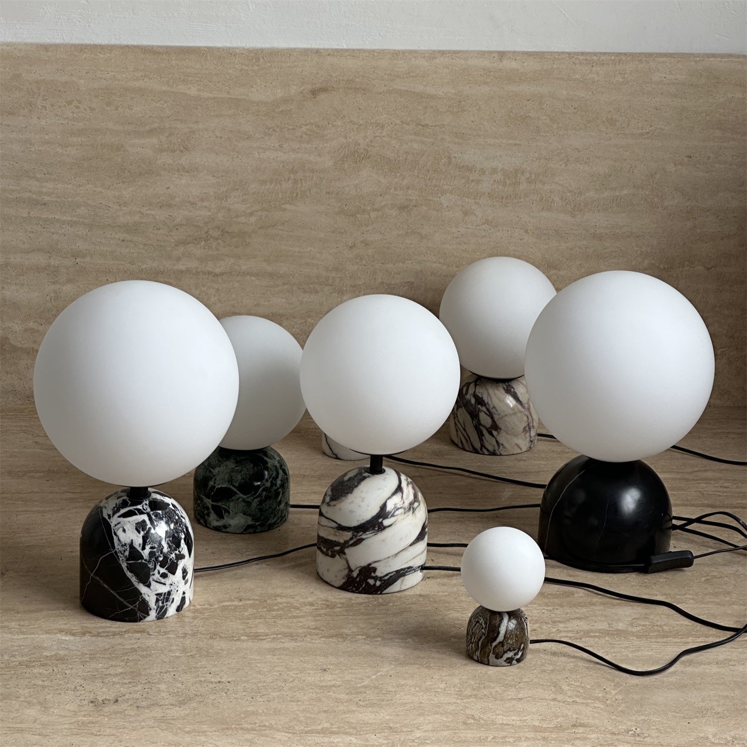 Yannick Marble Table Lamp - Lamp Copper