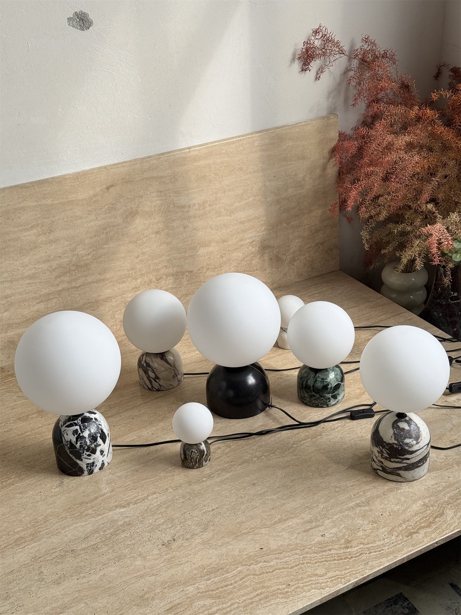 Yannick Marble Table Lamp - Lamp Copper