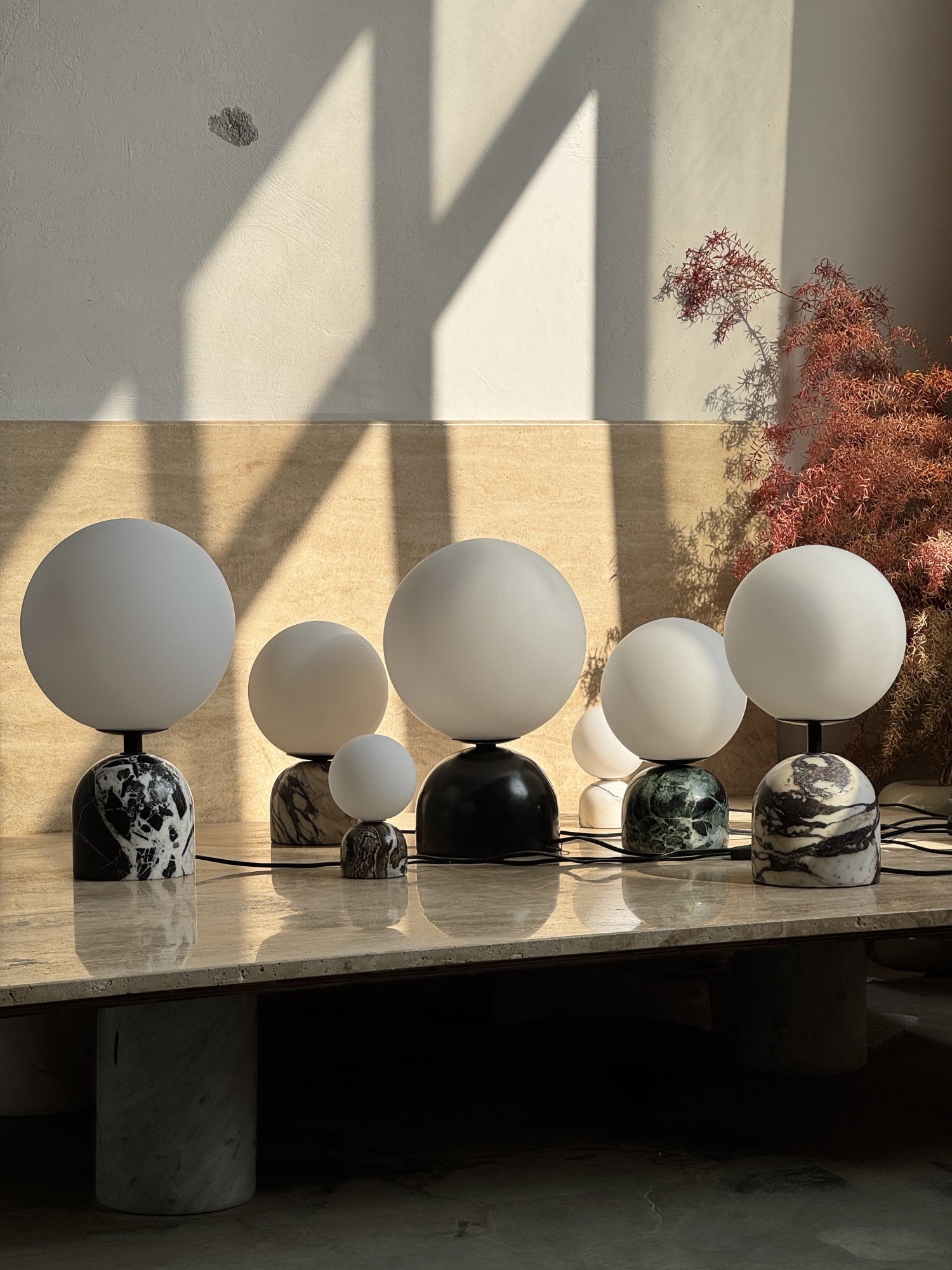 Yannick Marble Table Lamp - Lamp Copper