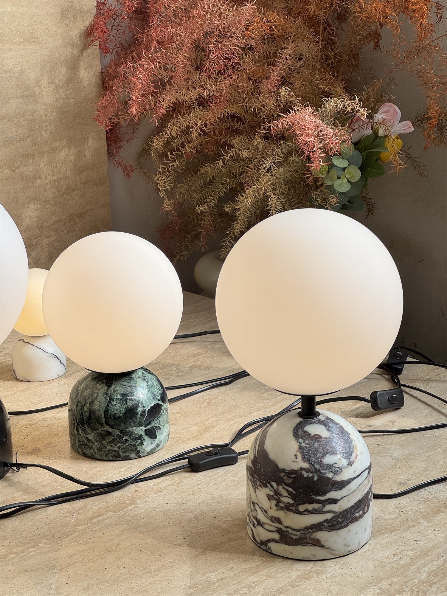 Yannick Marble Table Lamp - Lamp Copper