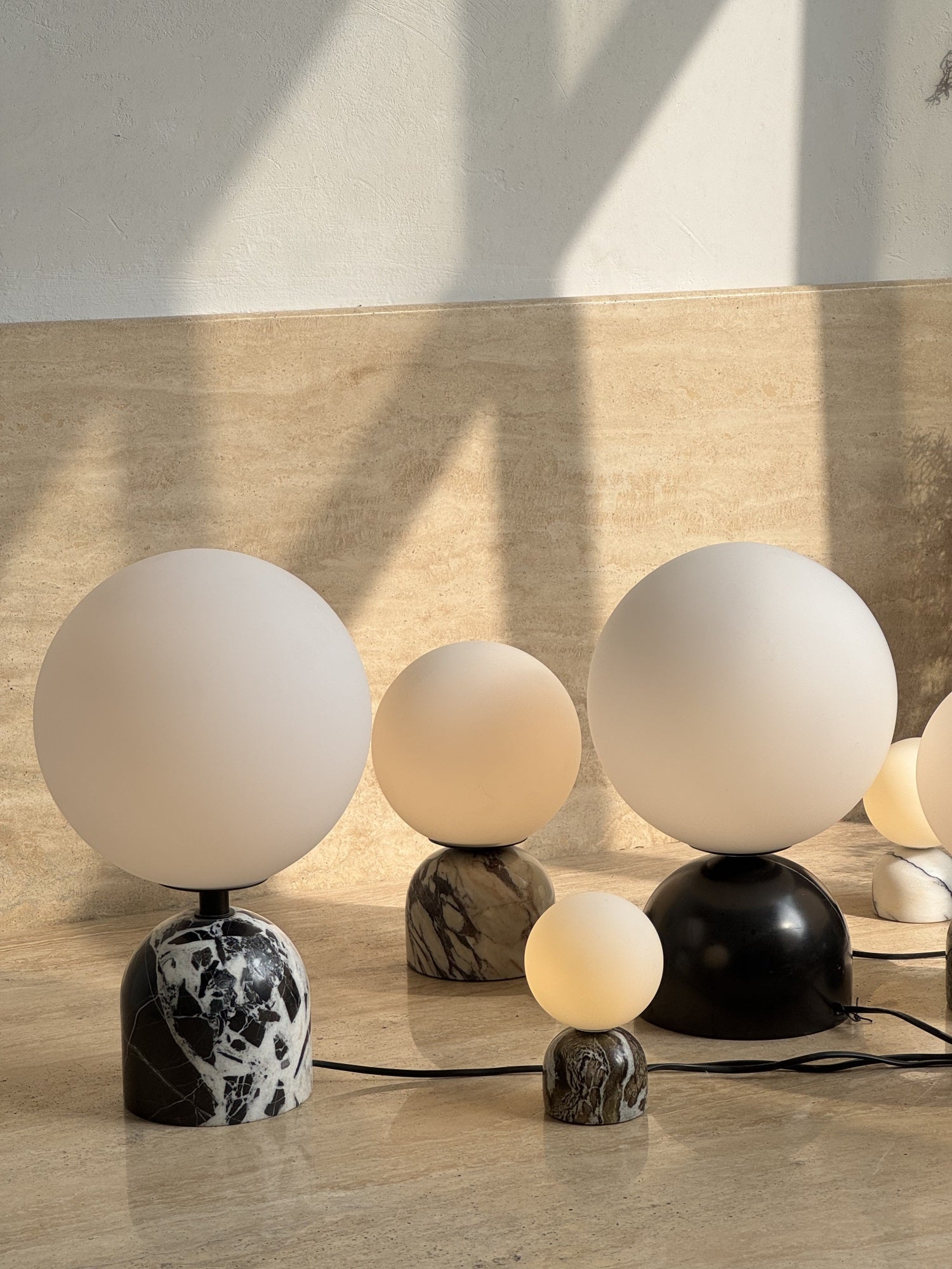 Yannick Marble Table Lamp - Lamp Copper