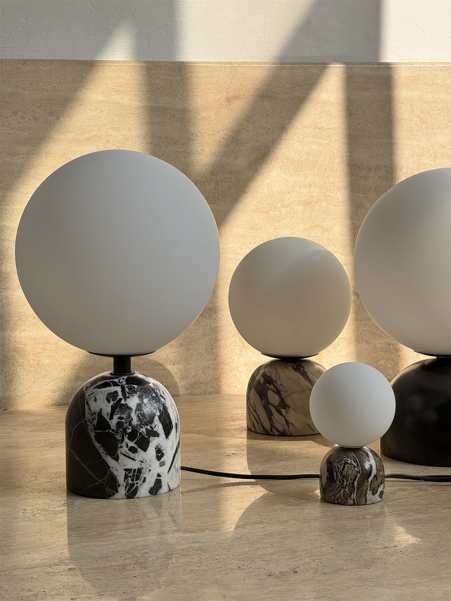 Yannick Marble Table Lamp - Lamp Copper