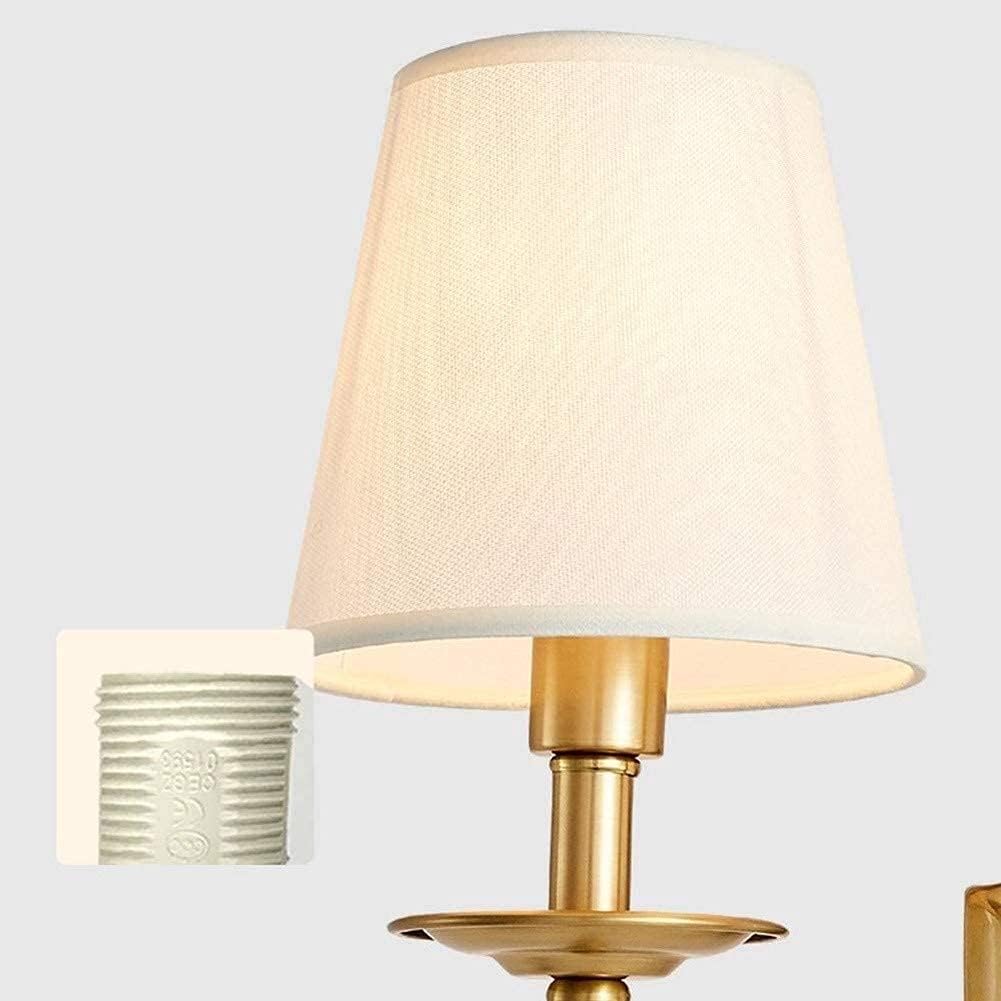 Silva Applique da Parete Vintage con Doppio Paralume in Tessuto
