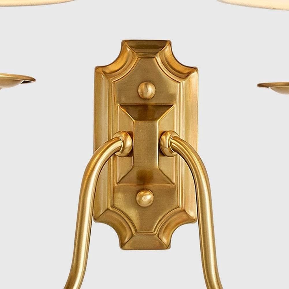 Silva Applique da Parete Vintage con Doppio Paralume in Tessuto